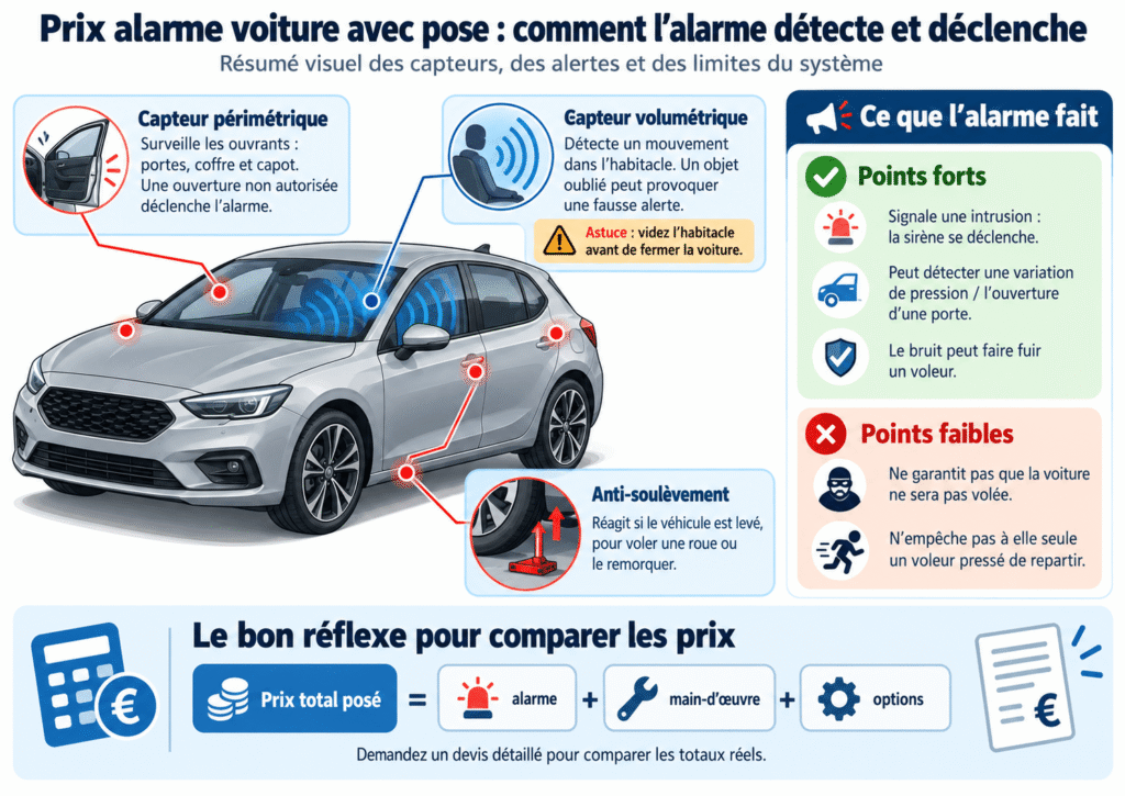 prix alarme voiture
